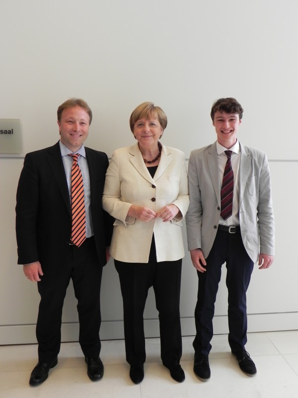 Sebastian Steineke MdB, Bundeskanzlerin Dr. Angela Merkel MdB, Erik Zander